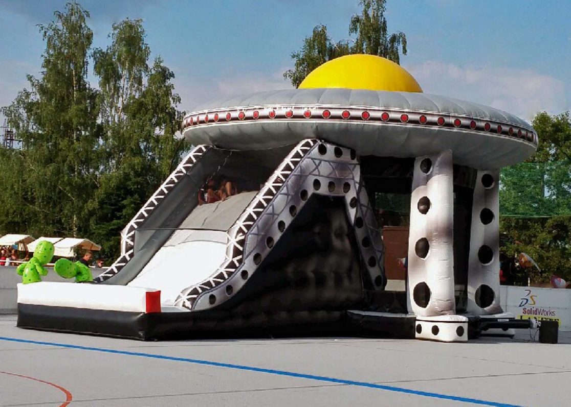 UFO nafukovací skluzavka pro děti na zábavní akce
